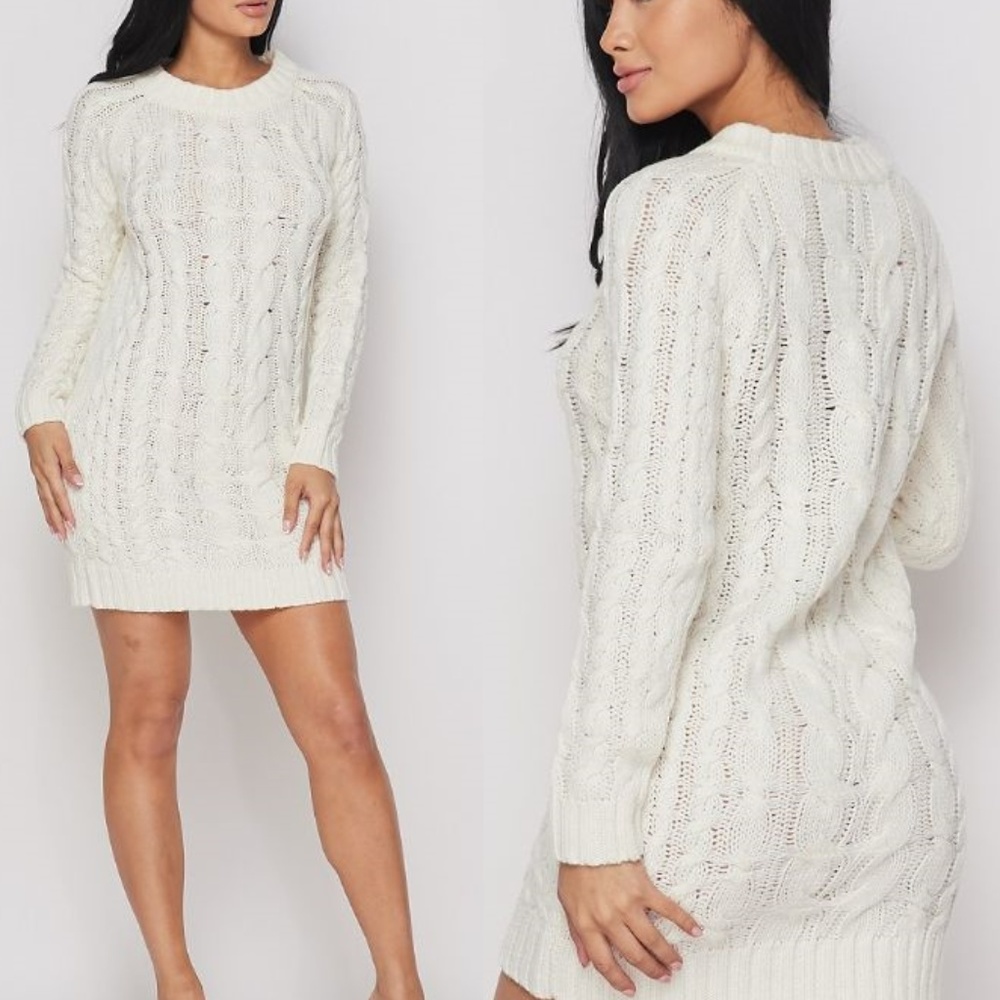 Ivory Sweater Dress - Picture 5 of 10